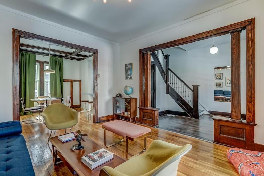 הוילה דטרויט Luxe Mid-Century Styled Historic Townhouse #1 מראה חיצוני תמונה